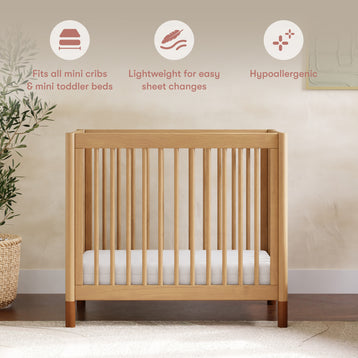 M5346C,Babyletto,Pure Core Non-Toxic Mini Crib Mattress with Hybrid Cover