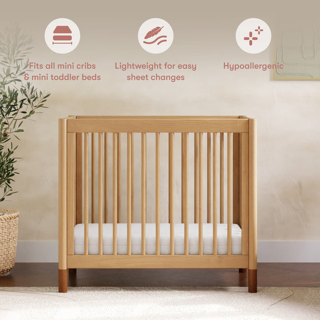 M5346C,Babyletto,Pure Core Non-Toxic Mini Crib Mattress with Hybrid Cover