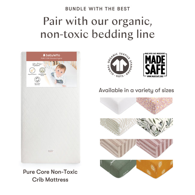 M5346C,Babyletto,Pure Core Non-Toxic Mini Crib Mattress with Hybrid Cover