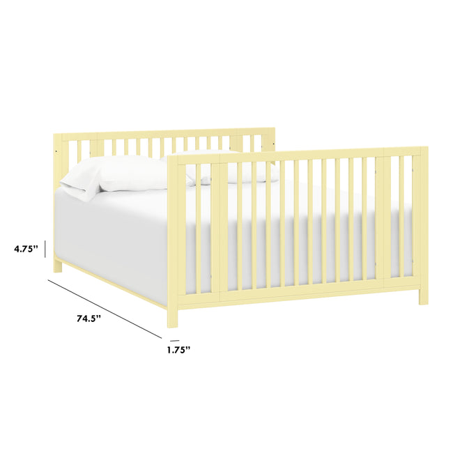 M5789PY,The MDB Family,Hidden Hardware Twin/Full Size Bed Conversion Kit in Pale Yellow