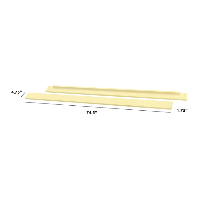 M5789PY,The MDB Family,Hidden Hardware Twin/Full Size Bed Conversion Kit in Pale Yellow