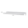 M5789W,The MDB Family,Hidden Hardware Twin/Full Size Bed Conversion Kit In White Finish