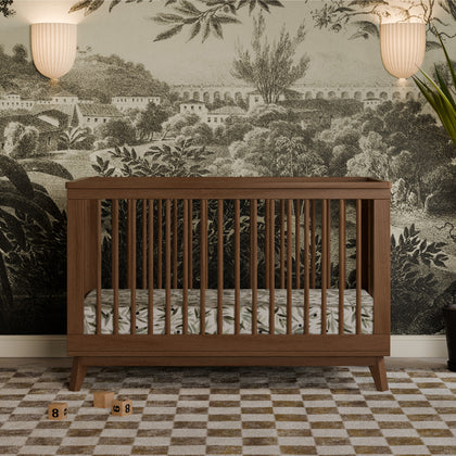 M5801NL,Babyletto,Scoot 3-in-1 Convertible Crib w/Toddler Bed Conversion Kit in Natural Walnut