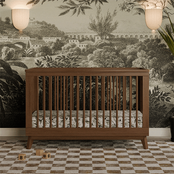M5801NL,Babyletto,Scoot 3-in-1 Convertible Crib w/Toddler Bed Conversion Kit in Natural Walnut