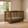 M5801NL,Babyletto,Scoot 3-in-1 Convertible Crib w/Toddler Bed Conversion Kit in Natural Walnut