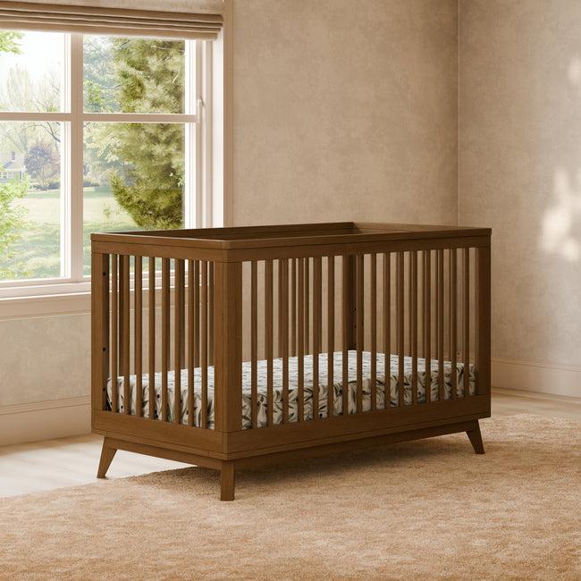 M5801NL,Babyletto,Scoot 3-in-1 Convertible Crib w/Toddler Bed Conversion Kit in Natural Walnut