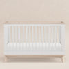 M5801WNX,Babyletto,Scoot 3-in-1 Convertible Crib w/ToddlerBedConversion Kit in White/WashedNatural