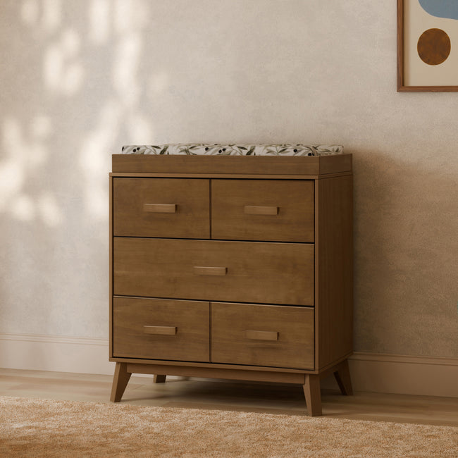 Babyletto Scoot 3-Drawer Changer Dresser, White/ Washed Natural