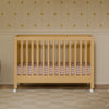 M6601HY,Babyletto,Maki Full-Size Folding Crib w/ Toddler Bed Conversion Kit in Honey