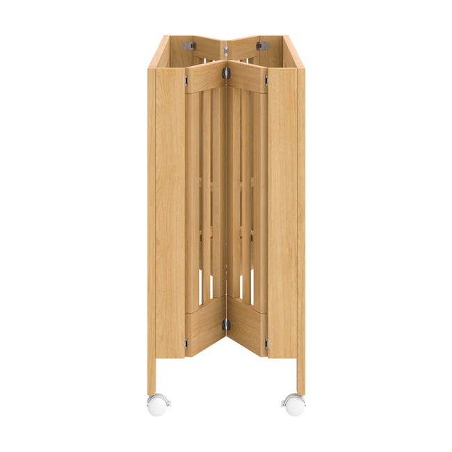 M6601HY,Babyletto,Maki Full-Size Folding Crib w/ Toddler Bed Conversion Kit in Honey