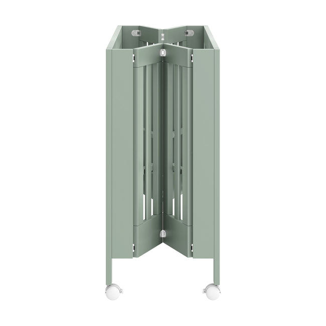 M6601LS,Babyletto,Maki Full Size Folding Crib w/ Toddler Bed Conversion Kit in Light Sage