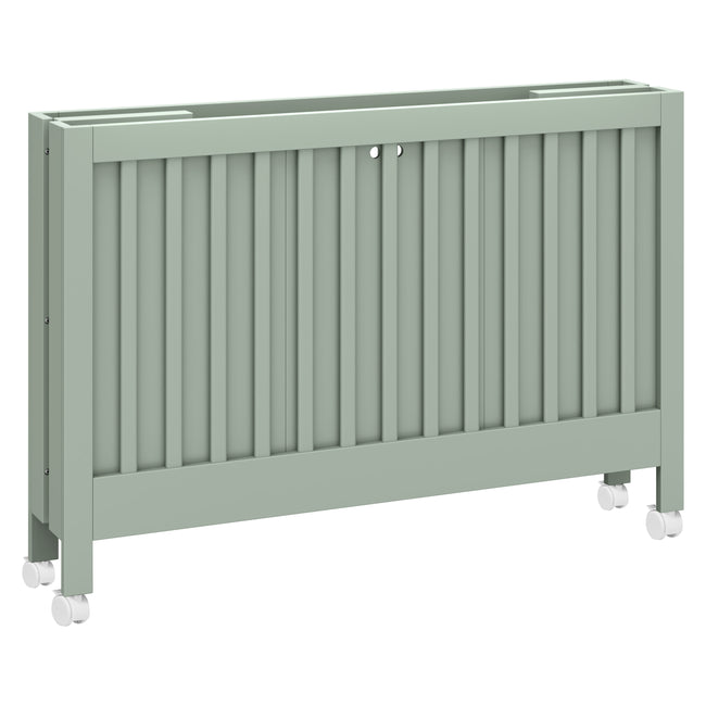 M6601LS,Babyletto,Maki Full Size Folding Crib w/ Toddler Bed Conversion Kit in Light Sage