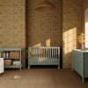 M6601LS,Babyletto,Maki Full Size Folding Crib w/ Toddler Bed Conversion Kit in Light Sage