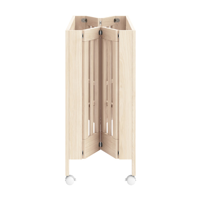 M6601NX,Babyletto,Maki Full-Size Folding Crib w/Toddler Bed Conversion Kit in Washed Natural
