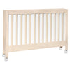 M6601NX,Babyletto,Maki Full-Size Folding Crib w/Toddler Bed Conversion Kit in Washed Natural