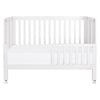 M6601W,Babyletto,Maki Full-Size Folding Crib w/Toddler Bed Conversion Kit in White Finish