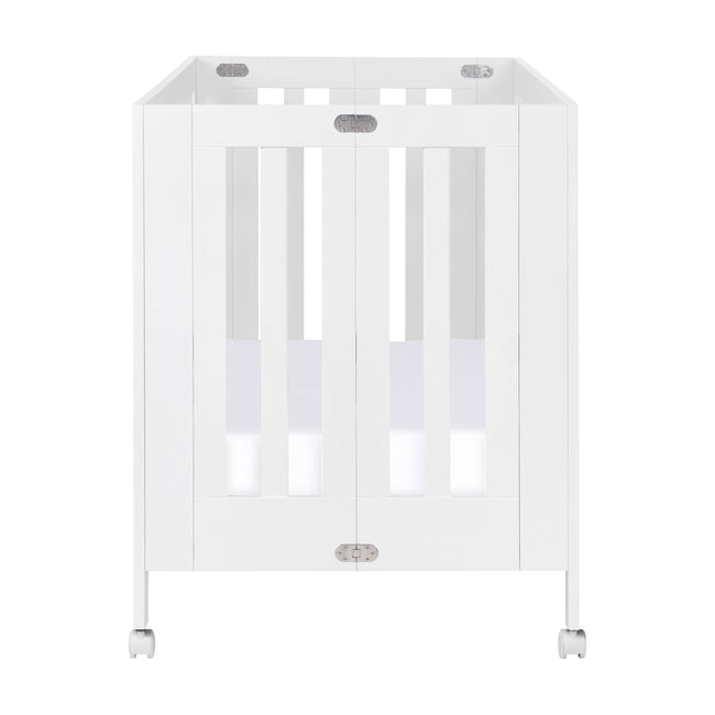 M6601W,Babyletto,Maki Full-Size Folding Crib w/Toddler Bed Conversion Kit in White Finish