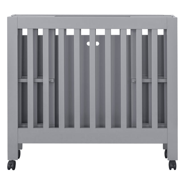 M6698G,Babyletto,Origami Mini Crib in Grey Finish