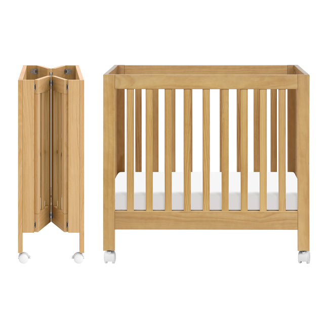 M6698HY,Babyletto,Origami Mini Crib in Honey