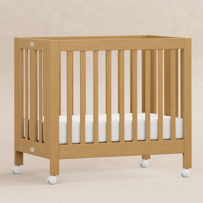 M6698HY,Babyletto,Origami Mini Crib in Honey
