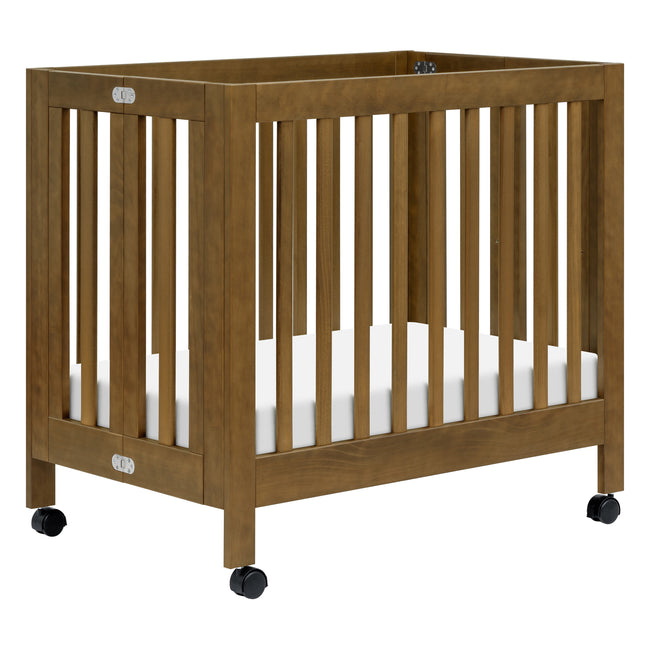 M6698NL,Babyletto,Origami Mini Crib in Natural Walnut