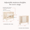 M6698NX,Babyletto,Origami Mini Crib in Washed Natural