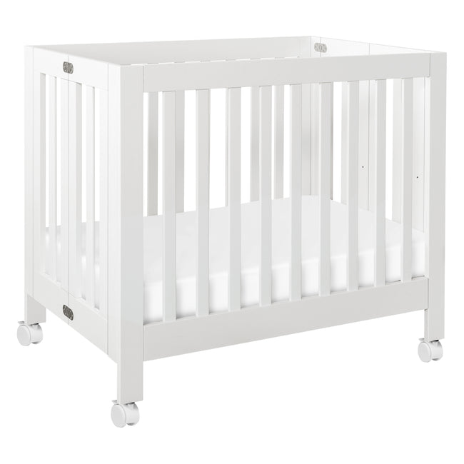 M6698W,Babyletto,Origami Mini Crib in White Finish