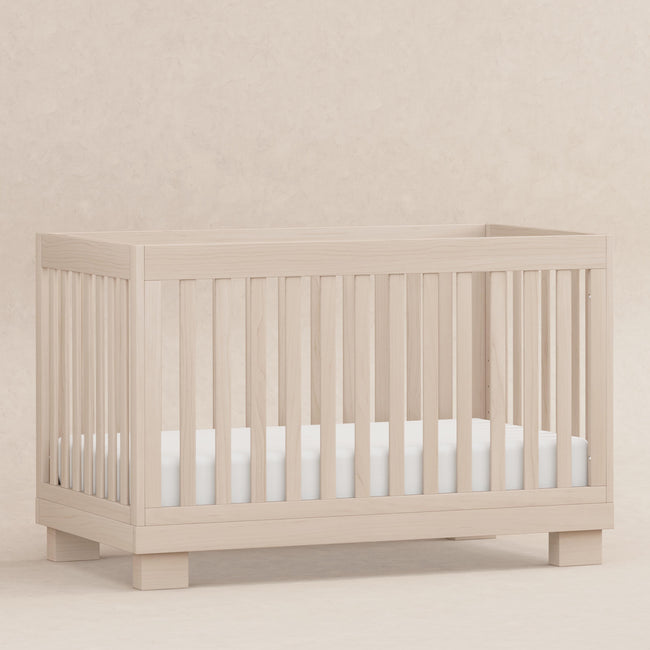 M6701NX,Babyletto,Modo 3-in-1 Convertible Crib w/Toddler Bed Conversion Kit in Washed Natural