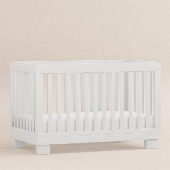 M6701W,Babyletto,Modo 3-in-1 Convertible Crib w/Toddler Bed Conversion Kit in White Finish