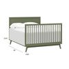 M7689OL,The MDB Family,Full Size Bed Conversion Kit in Olive