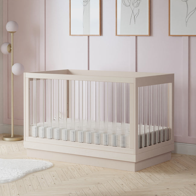 M8601KNX,Babyletto,Harlow 3-in-1 Convertible Crib w/Toddler Bed Conversion Kit in Washed Natural/