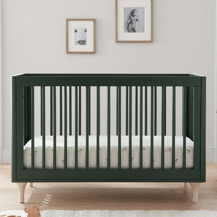 M9001FRGRNX,Babyletto,Lolly 3-in-1 Convertible Crib w/Toddler Conversion  Forest Green/Washed Natural