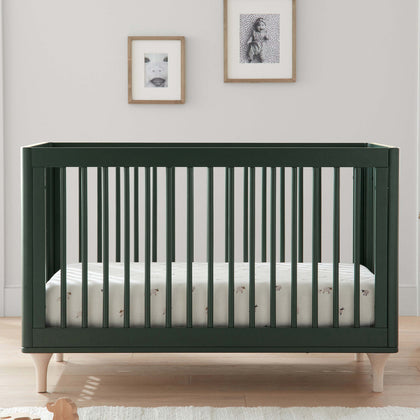M9001FRGRNX,Babyletto,Lolly 3-in-1 Convertible Crib w/Toddler Conversion  Forest Green/Washed Natural