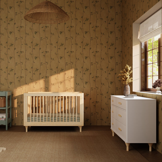 M9001N,Babyletto,Lolly 3-in-1 Convertible Crib w/Toddler Bed Conversion Kit in Natural