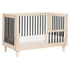 M9001NXB,Babyletto,Lolly 3-in-1 Convertible Crib w/Toddler Bed Conversion in WashedNatural/Black