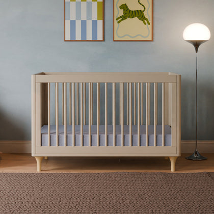 M9001TPEN,Babyletto,Lolly 3-in-1 Convertible Crib w/Toddler Bed Conversion Kit in Taupe/Natural