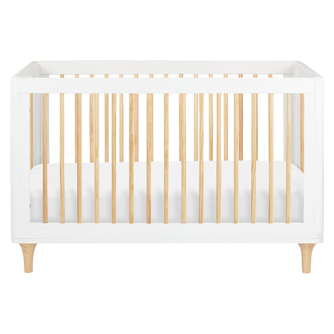 M9001WN,Babyletto,Lolly 3-in-1 Convertible Crib w/Toddler Bed Conversion Kit in White/Natural