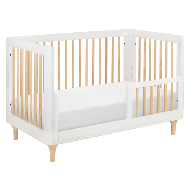 M9001WN,Babyletto,Lolly 3-in-1 Convertible Crib w/Toddler Bed Conversion Kit in White/Natural