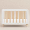 M9001WN,Babyletto,Lolly 3-in-1 Convertible Crib w/Toddler Bed Conversion Kit in White/Natural