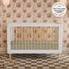 M9001WN,Babyletto,Lolly 3-in-1 Convertible Crib w/Toddler Bed Conversion Kit in White/Natural