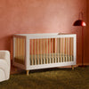 M9001WN,Babyletto,Lolly 3-in-1 Convertible Crib w/Toddler Bed Conversion Kit in White/Natural
