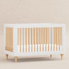 M9001WN,Babyletto,Lolly 3-in-1 Convertible Crib w/Toddler Bed Conversion Kit in White/Natural