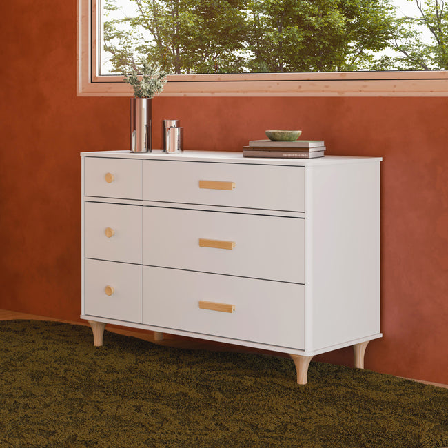 assembled white dresser Little Seeds Laurel 6 Drawer Dresser, the Hudson Changer Dresser is a modern space Amerlife Kino 47.2" High Gloss