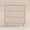 M9023NX,Babyletto,Lolly 3-Drawer Changer Dresser w/Removable Changing Tray in Washed Natural