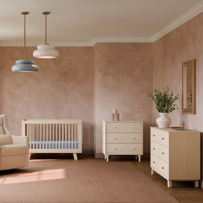 M9023NX,Babyletto,Lolly 3-Drawer Changer Dresser w/Removable Changing Tray in Washed Natural