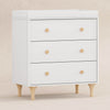 M9023WN,Babyletto,Lolly 3-Drawer Changer Dresser w/Removable Changing Tray in White/Natural