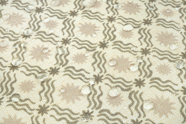 MDBFABRIC198,Babyletto,Babyletto - Performance Olive Star Eco-Crossweave SWATCH