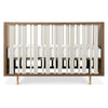 NW15001AY,Nursery Works,Novella Crib w/Toddler Bed Conversion Kit in Stained Ash/Ivory