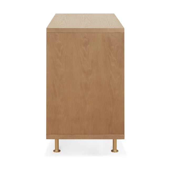 NW15026AY,Nursery Works,Novella 6-Drawer Dresser in Stained Ash/Ivory Finish