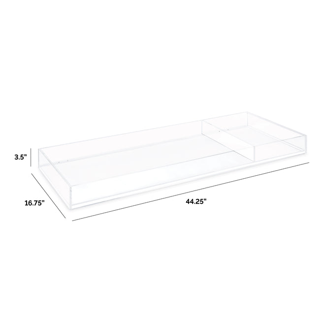 NW25419CK,Nursery Works,Acrylic Changing Tray in Clear Acrylic